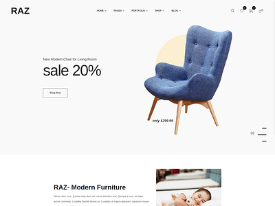 Raz - Furniture Store HTML5 Template