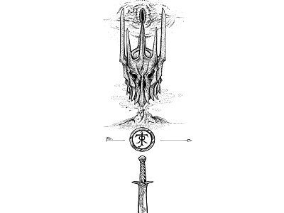 The Lord of the Rings - Fan-art "sauron" art artwork castanea design fanart frodo illustration lord of the rings lotr sauron tolkien