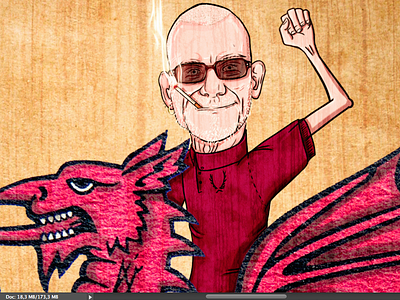 Fe Godwm Ni Eto dragon illustration pride skinhead wales wewillriceup