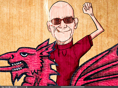 Fe Godwm Ni Eto dragon illustration pride skinhead wales wewillriceup