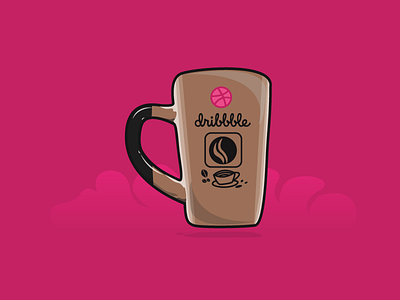 Dribbble Cup cup dribbble elassal illustrator