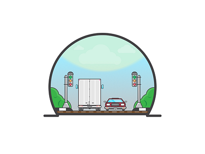 Opposite Direction cars icon opposite direction vector