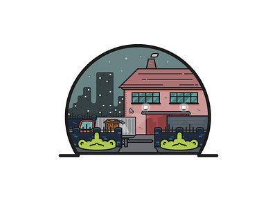 Factory Complex ai car complex download factory graphic home icon light security vector