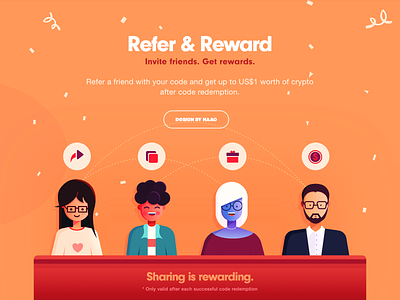 Refer&Reward affinitydesigner illustrations share