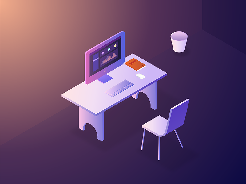 Computer2.5D by Haaozhang on Dribbble