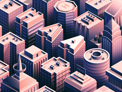 My nickname--Haao affinitydesigner construct illustrations isometric design letter