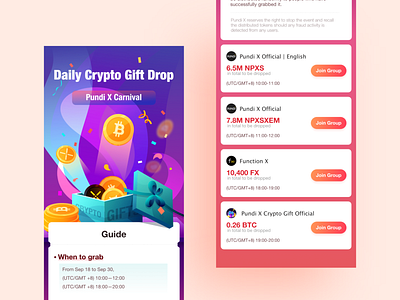 Crypto gift box carnival crypto gift gifts gold h5