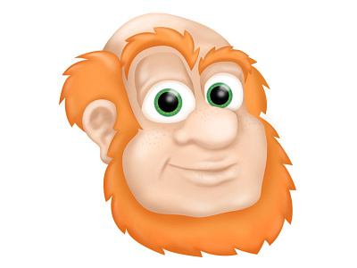 New character in progress 2d 3d beard cartoon character colour design illustration illustrator lighting man photoshop