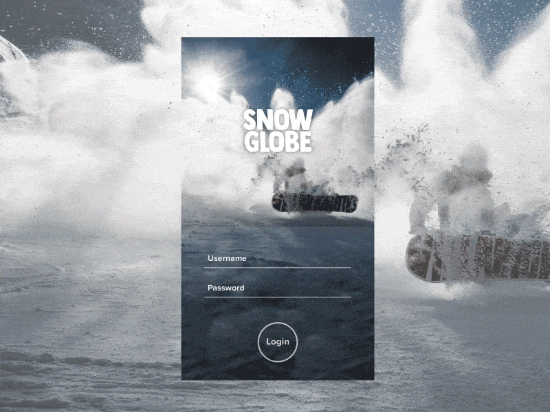 Snow Globe App Concept