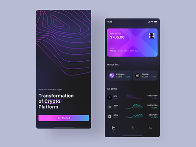 Cryptocurrency trading mobile app 2022 trend app banking app blockchain crypto cryptocurrency design finance app fintech industry mobile nft payment app trading ui ux