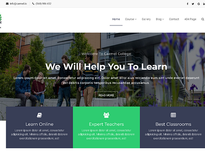 College Website logo ui