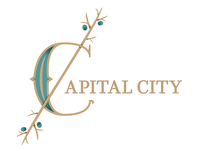 Capital City Logo branding capital city game logo table top games third act publishing