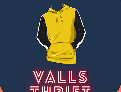 valls thrift animation branding logo