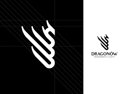Dragonow logo brand identity brandig dragon dragonow identity logo logo mark logotype mark real estate