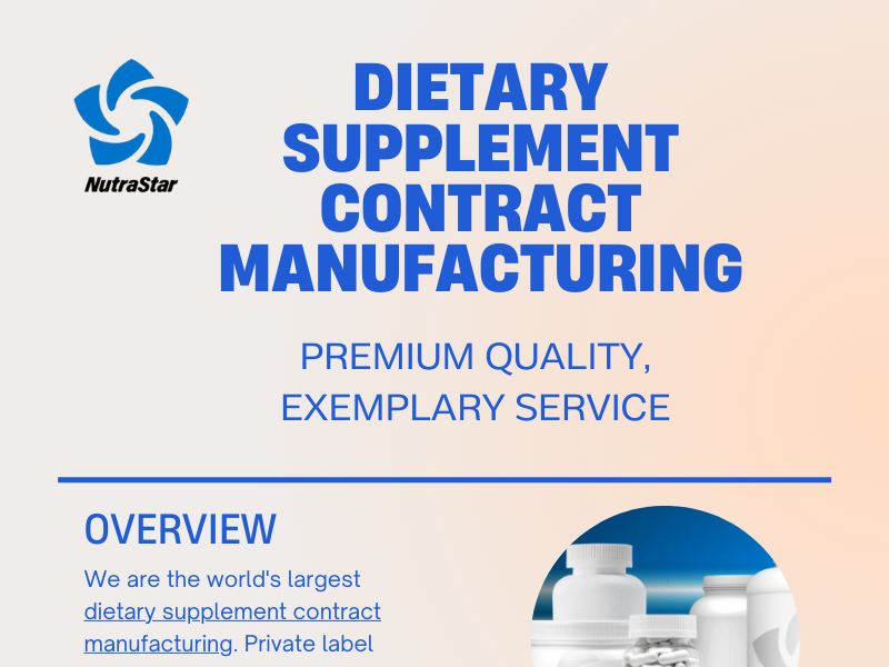 Dietary Supplement Contract Manufacturing Company by NutraStar on Dribbble