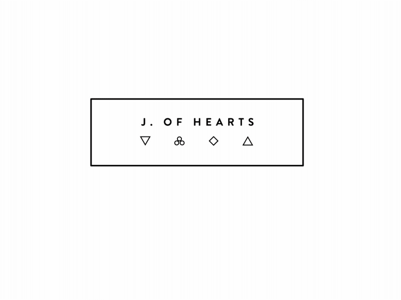 J. of Hearts bw cards deck design minimal missle planet shuttle space