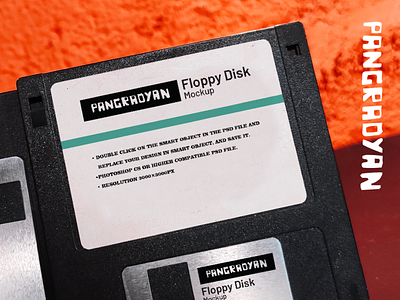 Floppy Disk mockup branding design floppy floppy disk label labeldesign mock-up mockup mockup psd mockups packaging retro vintage