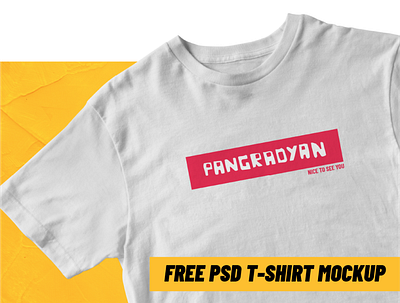 T-shirt Free PSD Mockup branding free freebie mockup poster print psd psd mockup t shirt