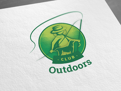 Club Outdoors Visual Identity branding green illustrator logo outdoors sketches vector visual identity