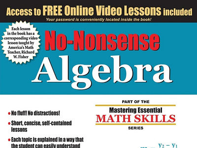 [EBOOK] No-Nonsense Algebra: Part of the Mastering Essential Mat books branding design icon illustration logo typography ui ux vector