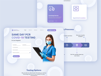 Medical Center Website design graphic design ui ux web design