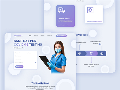 Medical Center Website design graphic design ui ux web design