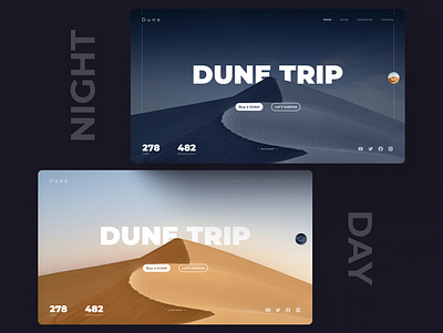 Dune Website design graphic design nature ui ux web design