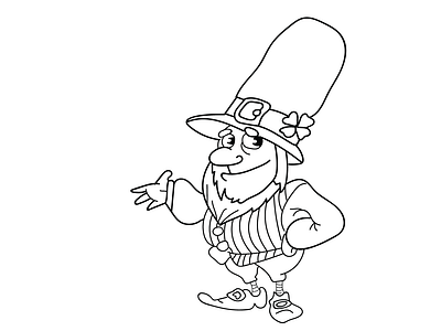 st patrick's coloring page design by Pias Saha on Dribbble