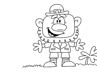 st. patrick's day coloring page for kids animation branding coloring book coloring page design illustration kdp kid coloring page st. patricks day vector