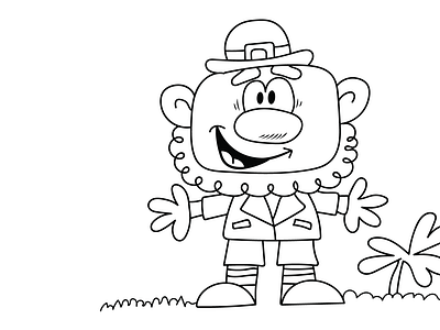 st. patrick's day coloring page for kids