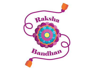 Happy Raksha Bandhan Rakhi Design..