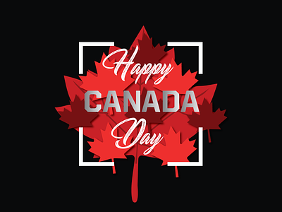 Happy Canada Day Design animation branding canada day canda design graphic design happy canada day illustration vector