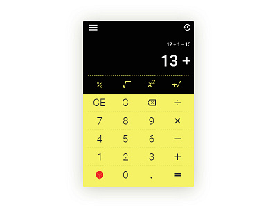 Calculator with Random number button 004 dailyui
