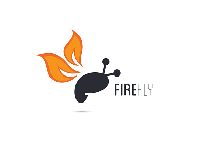 Logo Concept for FireFly concept logo vector
