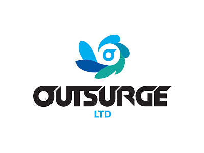 Outsurge branding logo outsurge