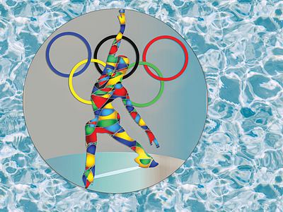 Weekly warm up - Winter Olympics - Figure Staking 3 badges design dribbbleweeklywarmup.