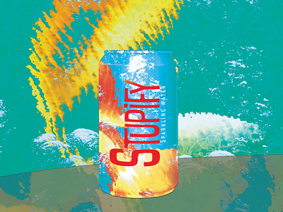 Sparkling Water - Stupify branding design dribbbleweeklywarmup. logo mockup