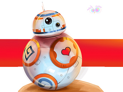 Bb8 Starwars bb8 fanart love robot starwars