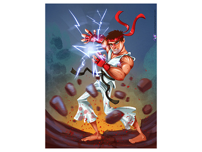 Ryu Streetfighter. game hadouken poster ryu streetfighter
