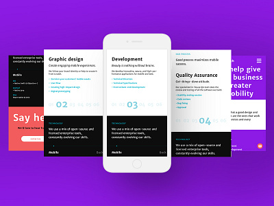 Responsive web design for mobitouch