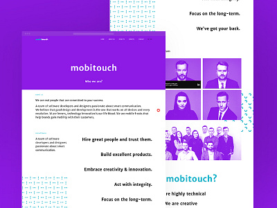 Responsive website, mobitouch