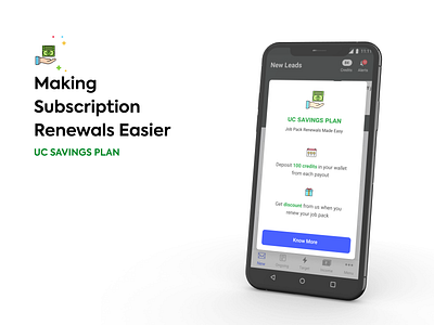 🔨 WIP - Savings Plan for Helping Partners Renew on Time android android app memberships partner professional renewals subscription subscriptions uiux ux