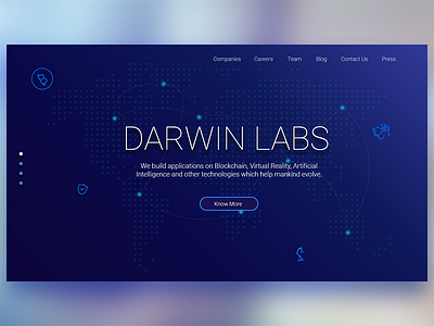 Darwin Labs - Home Page Redesigned blockchain darwin labs reality virtual