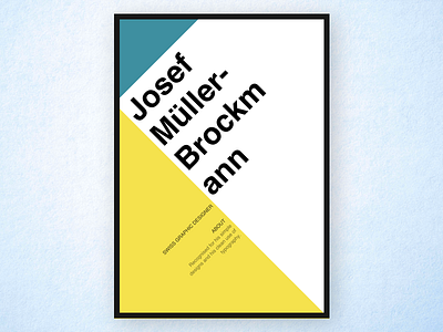 Josef Muller Brockmann Poster design helvetica poster red typography valentine white yellow. frame. paper