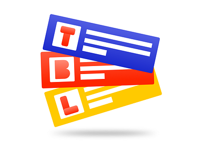 Tech Blog Links cards logo three colors