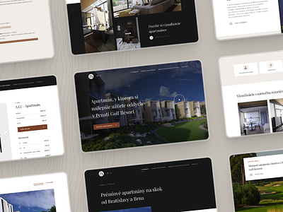 LuxApartments.sk / Bunch of screens apartment apartments apartments for sale architect architecture architecture design building construction constructor flat gallery golf homepage product detail ui ux ux design uxui web webdesign