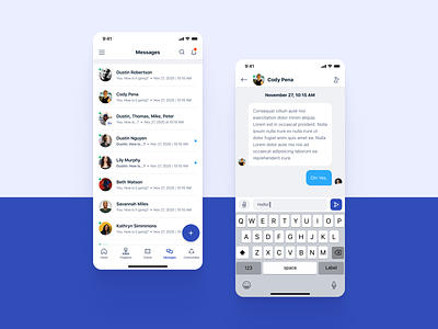 PbA / Powered by Action / Chat screens app chat chat app chatting group chat message app messages messaging messenger mobile app mobile app design mobile application mobile apps mobile design mobile ui non-profit nonprofit ui ux