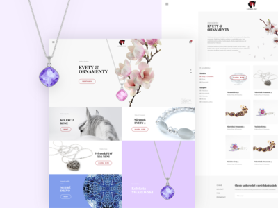 Katarina Ziak Jewelry jewels minimal ui ux web webdesign woman
