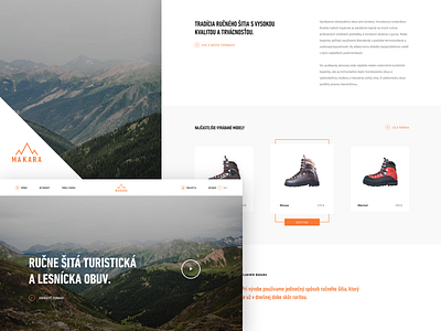 Makara – boots for hikers & hunters boots branding e shop ecommerce hiking hunting logo ui ux webdesign