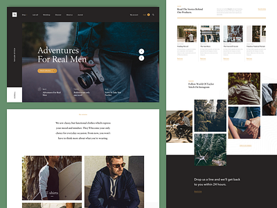 Taylor Stitch / Redesign Concept brand categories fashion homepage slider taylor stitch ui ux webdesign